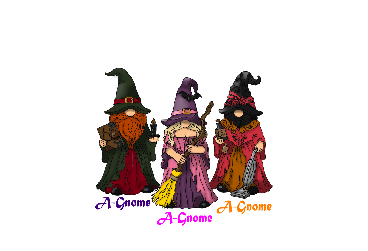 Witch Gnomes – LS Paper & Pixel